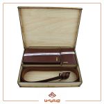 ست سه تیکه چرم طبیعی گاوی کد 2875